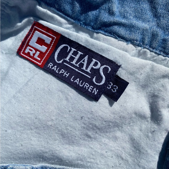 Chaps Ralph Lauren Denim high rise shorts - Picture 7 of 7